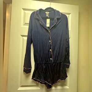 NWT blue Eberjey sleep romper